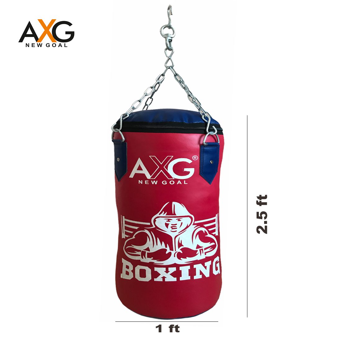 alt="AXG New Goal Boxing PU Punching Bag with Chain"