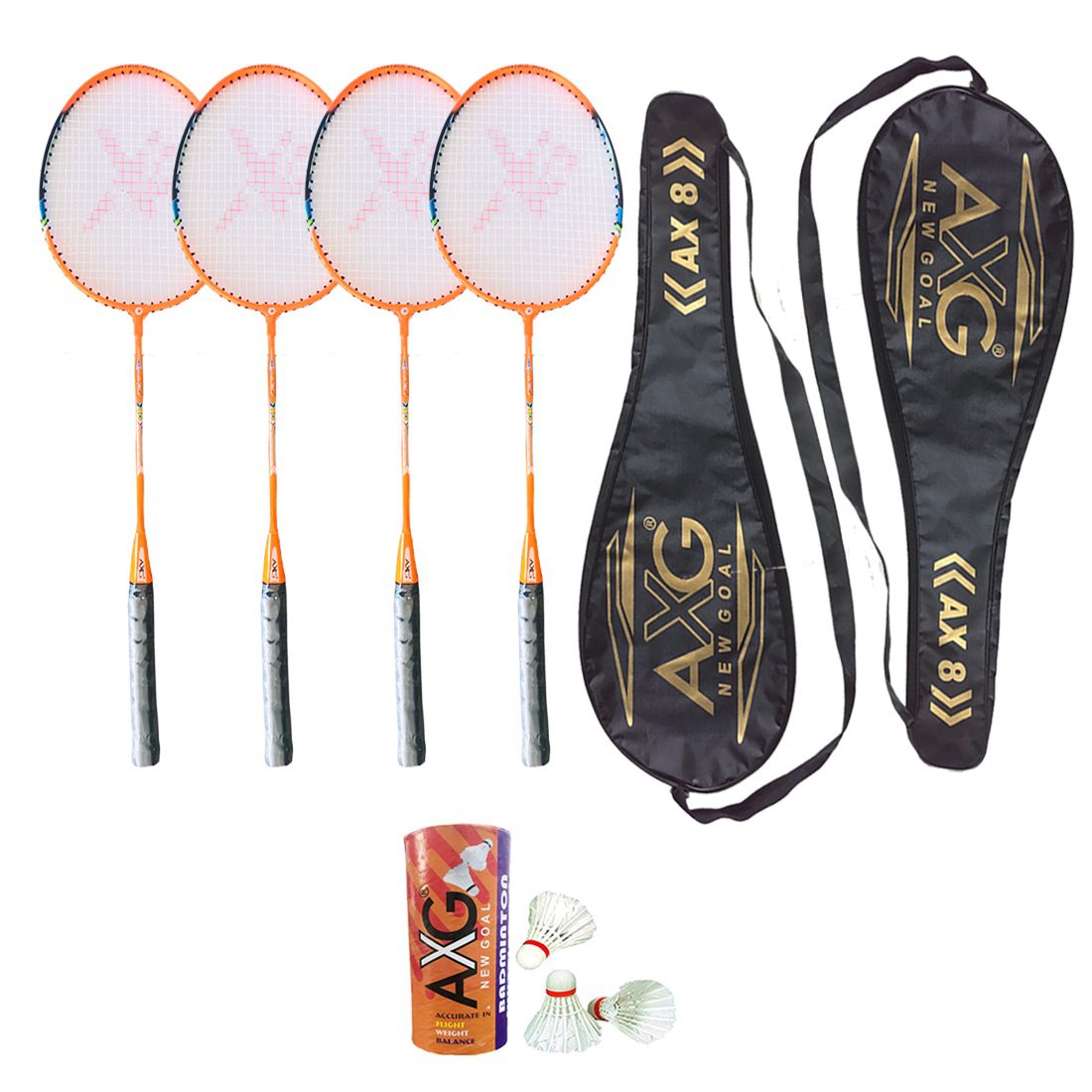 alt="AXG New Goal AX-8 Badminton Set"