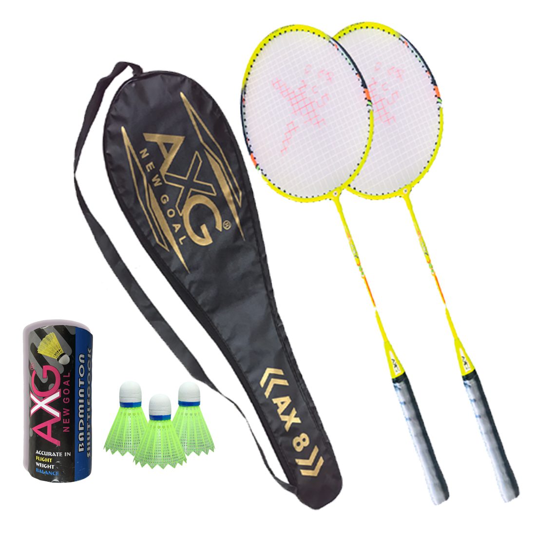 alt="AXG New Goal AX-8 Badminton Set"