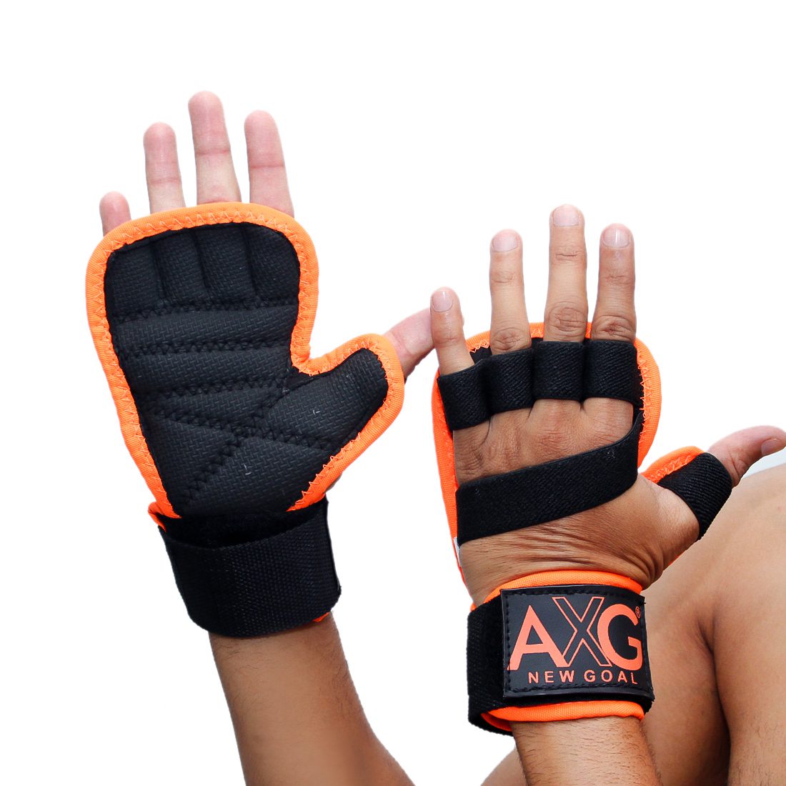 alt="AXG New Goal Gym Gloves for Weight Lifting"