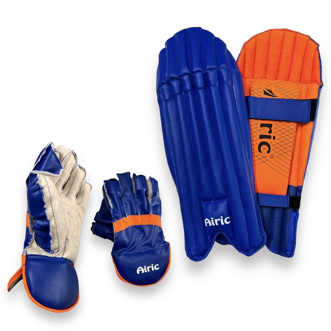 alt="Airic Cricket Wicket Keeping Gloves & Wicket Keeping Leg Guard Combo"