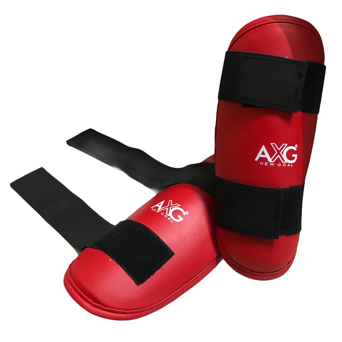 alt="AXG New Goal Taekwondo Arm Guard Red"