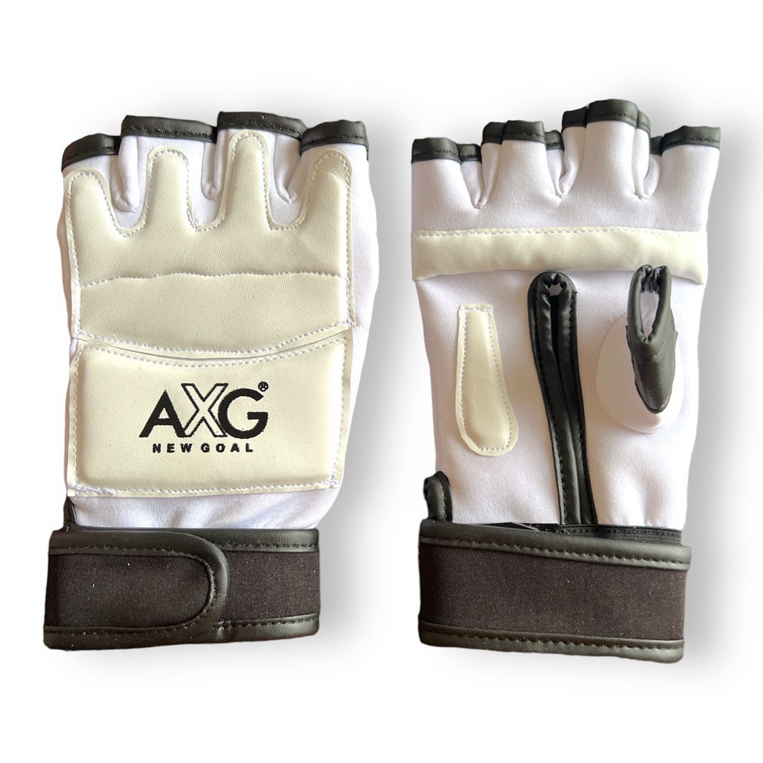 alt="AXG New Goal Martial Arts/ Taekwondo Gloves White"