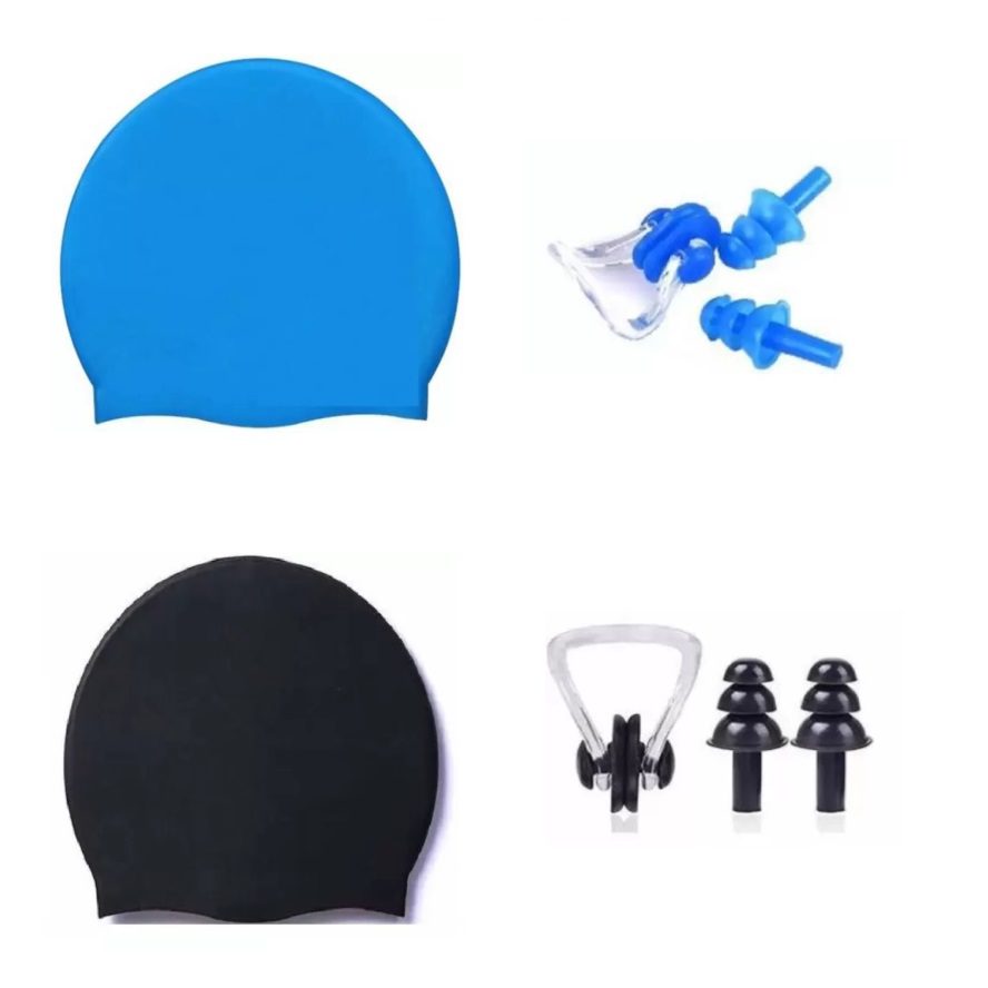 alt="AXG New Goal Swimming Cap & Ear & Nose Plug Combo"