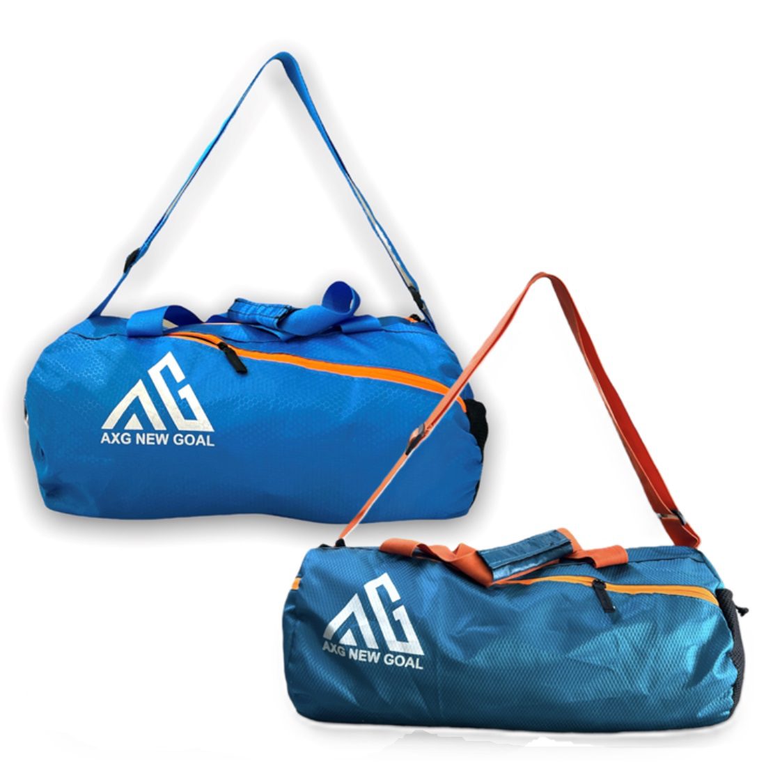 alt="AXG New Goal 16 Inch Cylinder Shaped Duffel & Gym Bag"