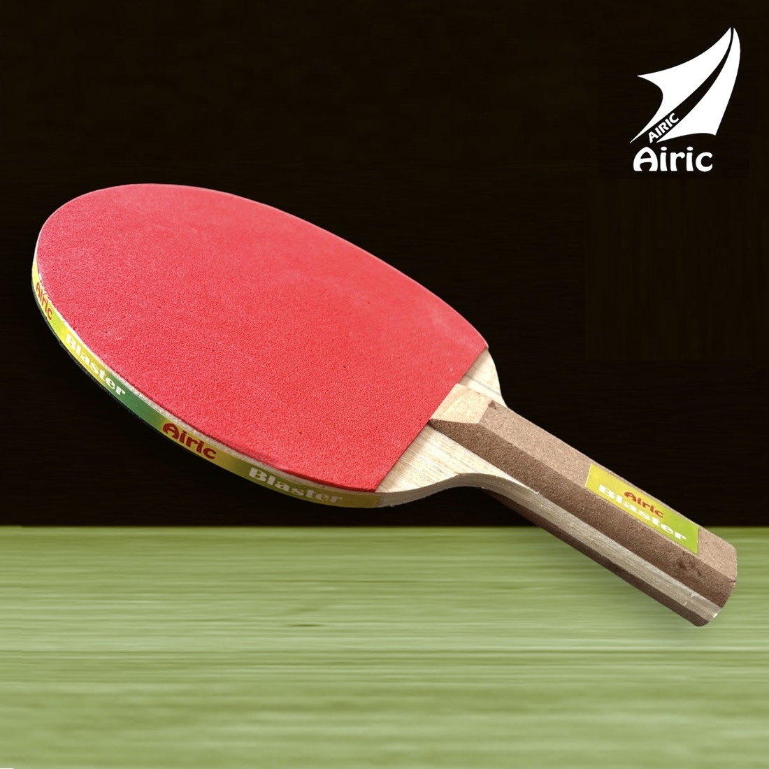 alt="Airic Blaster Table Tennis Racquet with Ball"